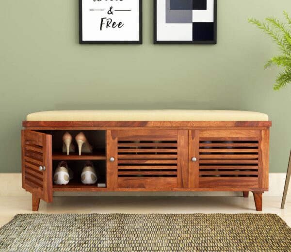 APANA TIMBER™ Sheesham Wood 7 Pair Shoe Storage